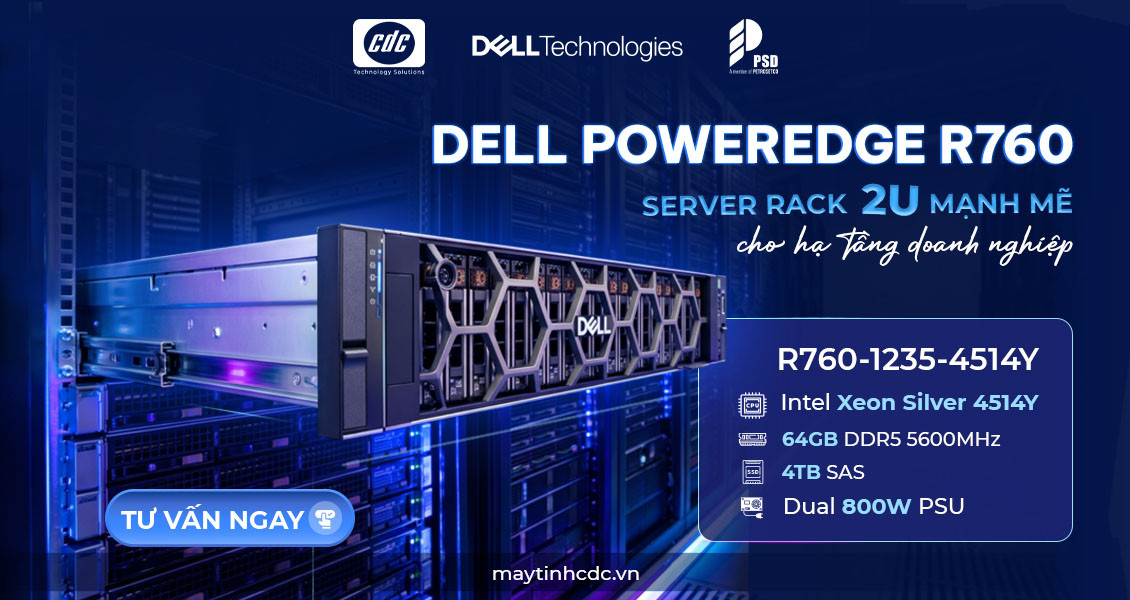 Máy chủ Dell PowerEdge R760