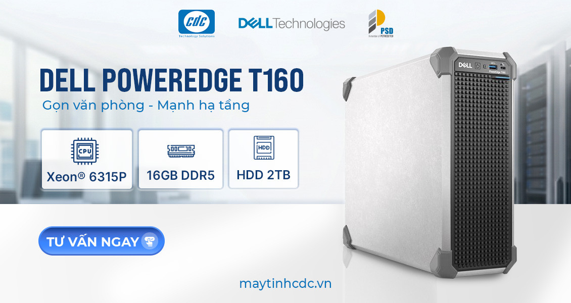 Máy chủ Dell PowerEdge T160 T160