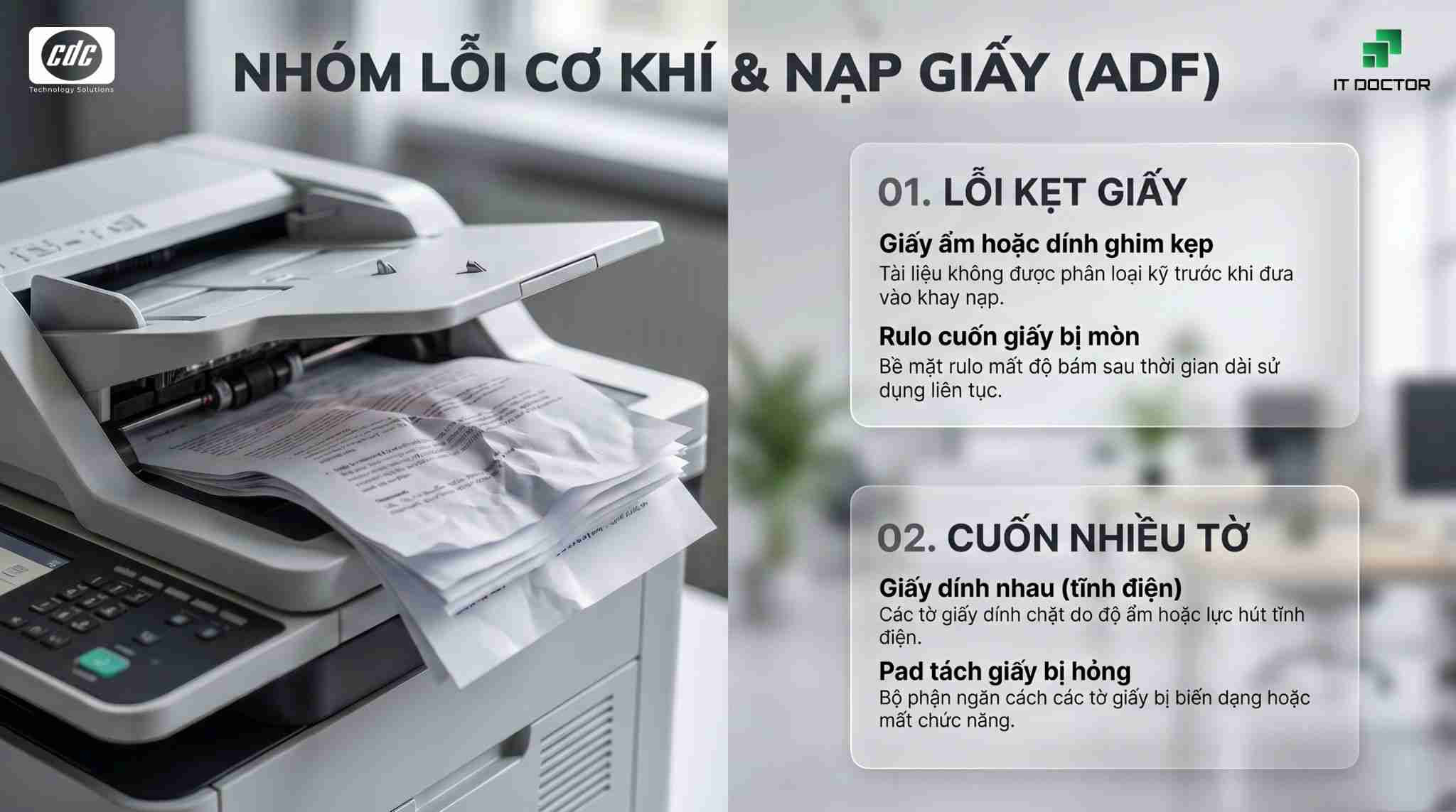 Nhóm Lỗi cơ khí & Nạp giấy (ADF)