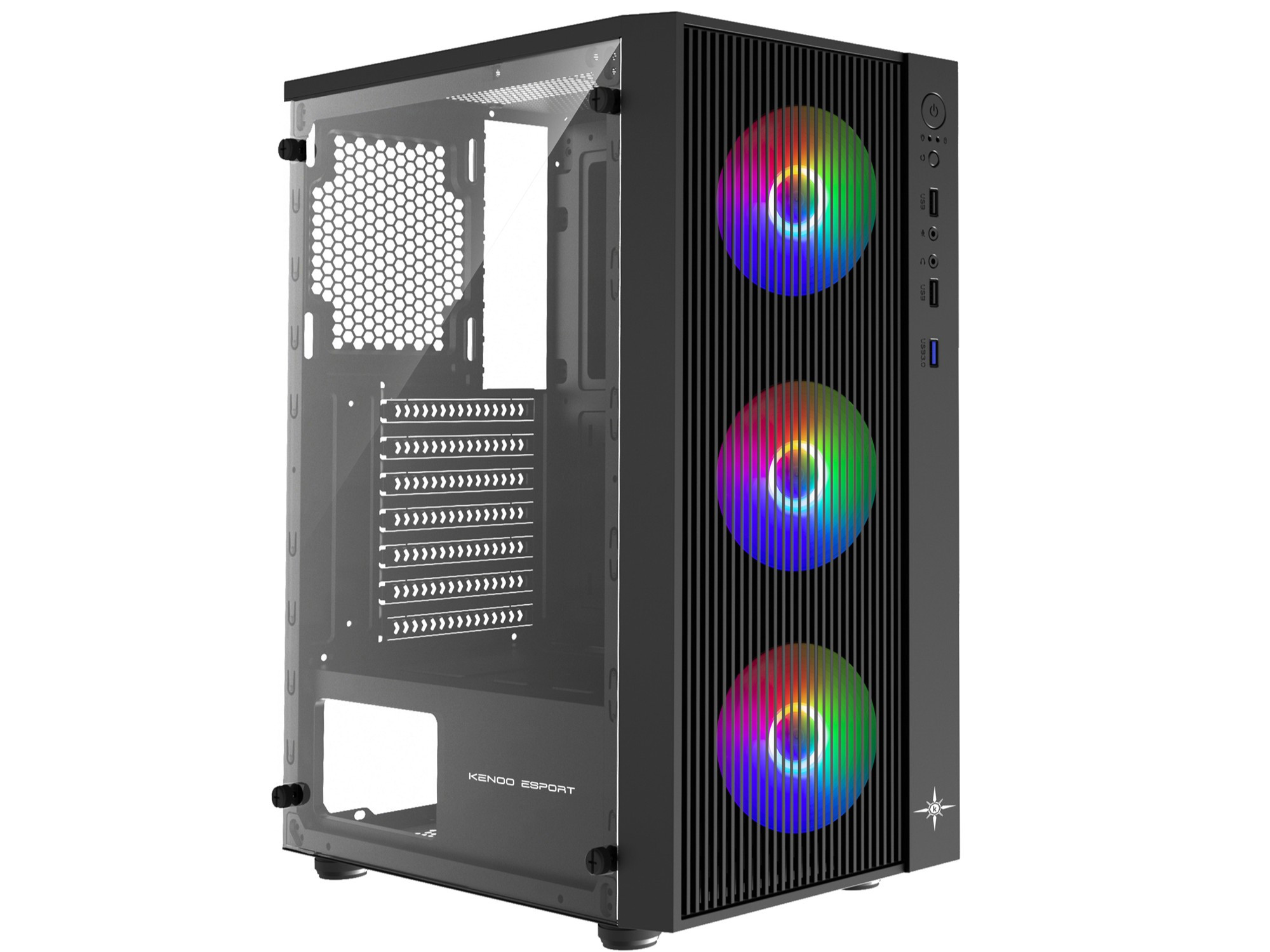 Kenoo AF302 3F – Case ATX/micro‑ATX/ITX