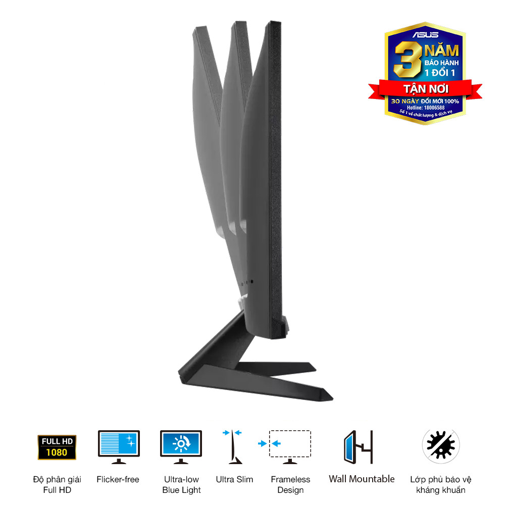 FHD và kích thước 23.8 inch là tổ hợp phù hợp cho đa số bàn làm việc văn phòng