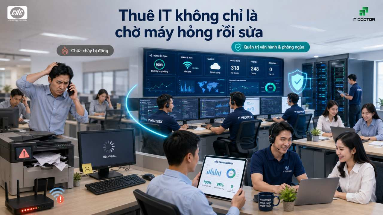 Lỗi tư duy B2B: “Thuê IT là chỉ để chờ máy hỏng rồi sửa”