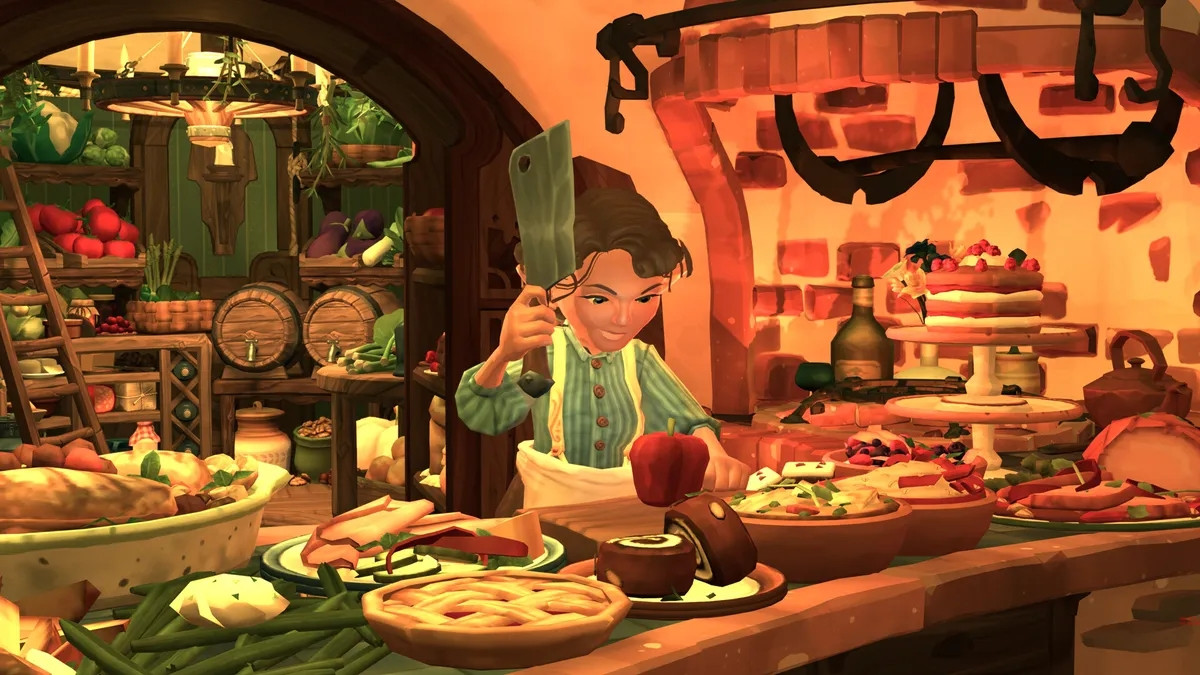 Hai cơ chế nổi bật nhất trong Tales of the Shire là nấu ăn và làm vườn