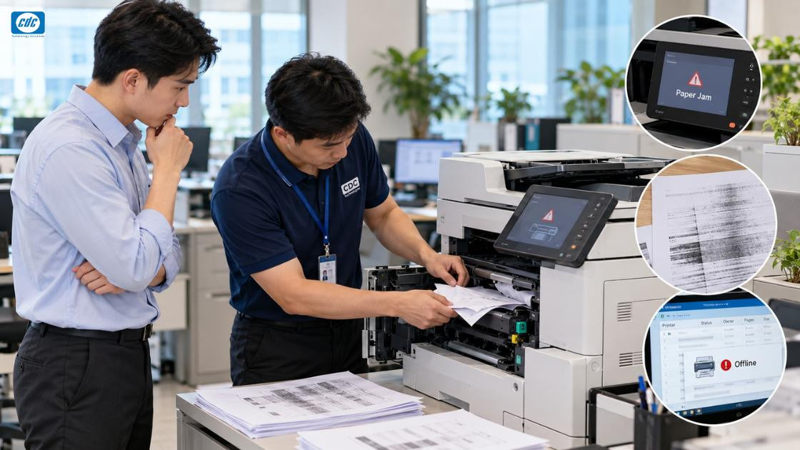 Các lỗi thiết bị văn phòng thường gặp