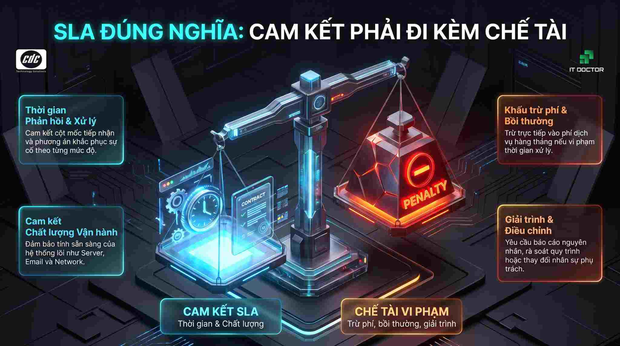 Chế tài khi vi phạm SLA IT Helpdesk