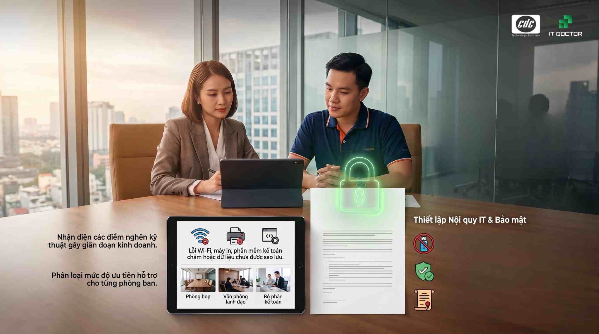 Soạn thảo nỗi đau và yêu cầu nội quy hỗ trợ IT riêng biệt