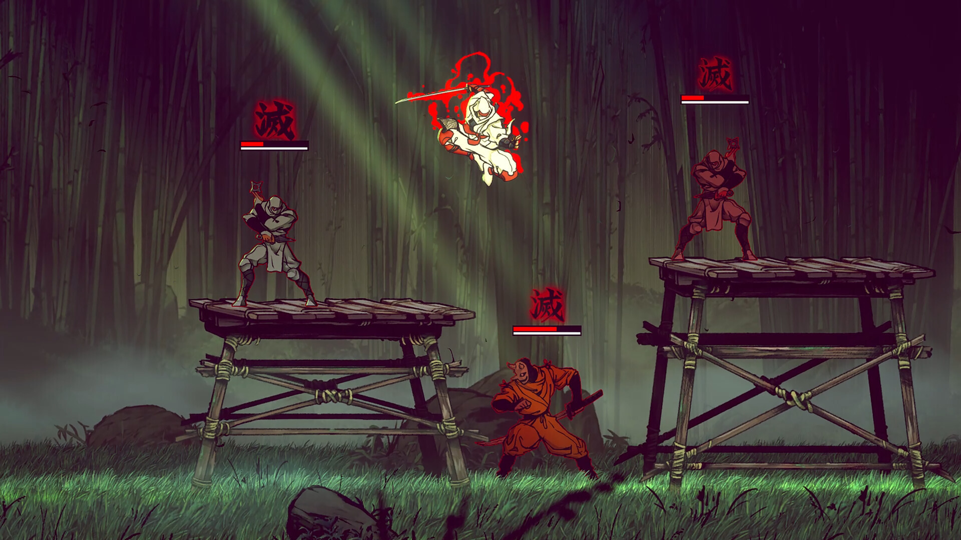 Shinobi: Art of Vengeance có 14 màn với nhiều thử thách như trượt tuyết, puzzle, chase sequence