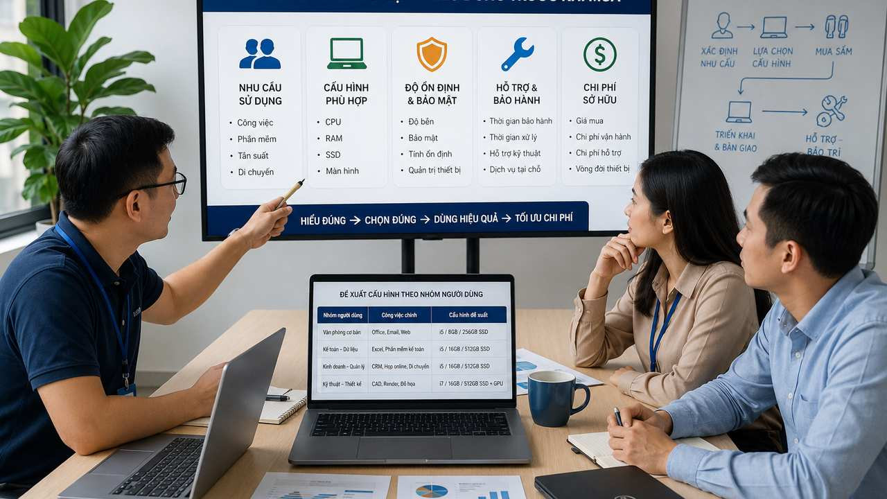 Doanh nghiệp hiểu đúng khái niệm laptop doanh nghiệp trước khi lựa chọn