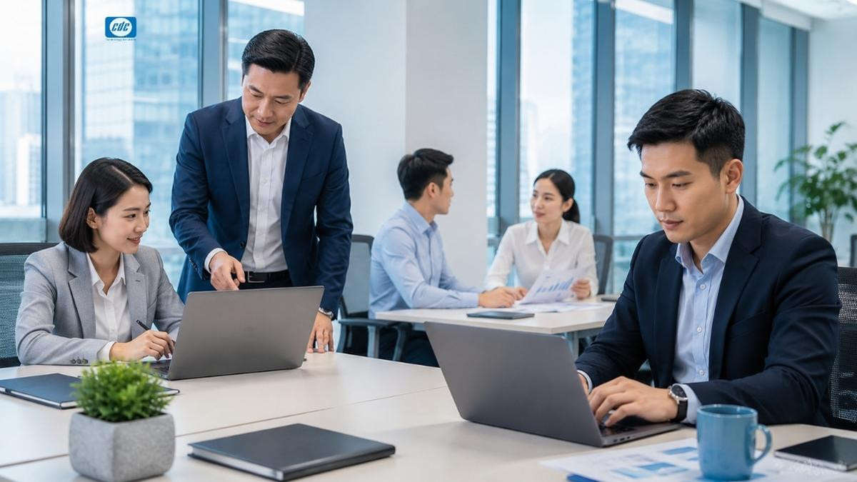 Khái niệm laptop doanh nghiệp gắn với người dùng vận hành và quản trị trong công ty