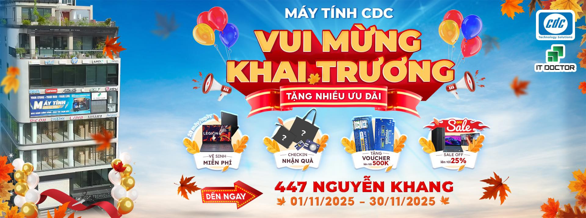 Khai trương showroom mới – Máy tính CDC mời bạn tới chơi
