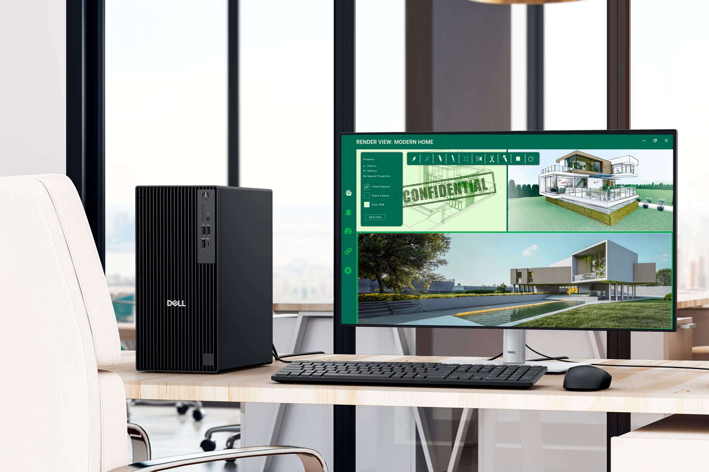 Dell Pro Tower QCT1250 42PROI3QCT1250 mang lại hiệu năng đủ dùng, độ ổn định cao và chi phí đầu tư hợp lý