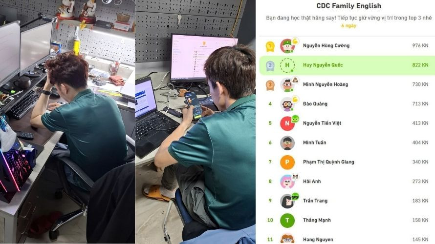 Thay vì lướt mạng xem những video vô bổ, cuộc đua Tiếng Anh được tạo ra nhằm tạo thói quen tốt đồng thời nâng cao tinh thần học tập của mọi người.