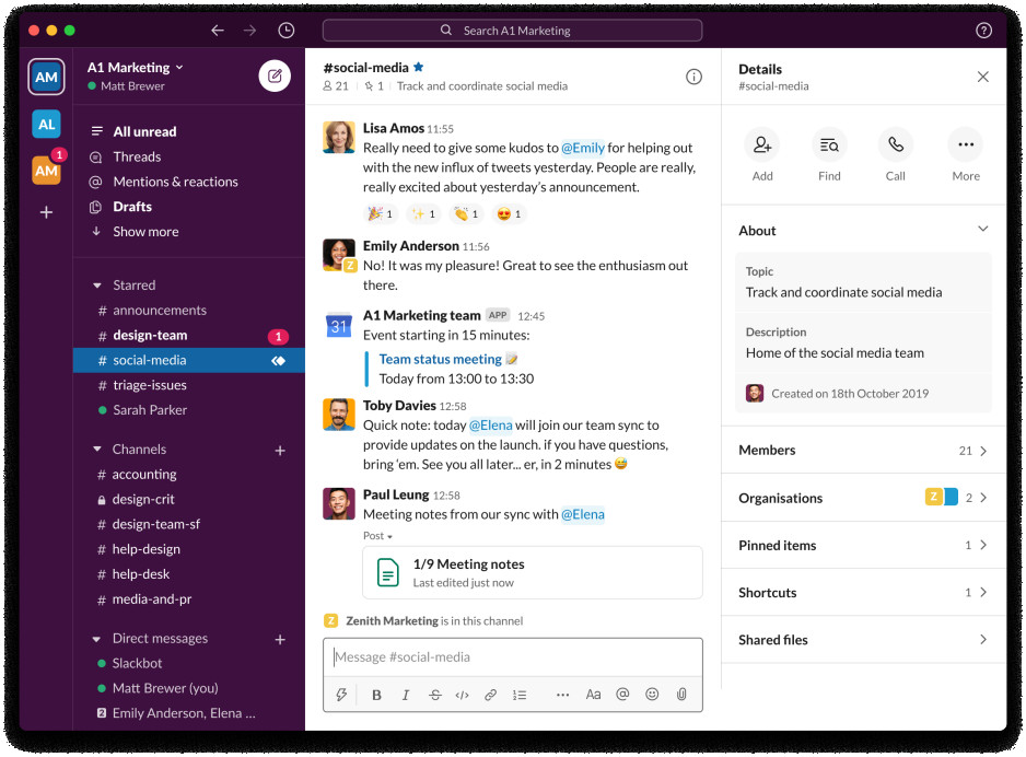 Slack – Giao tiếp nhóm, kết nối hệ thống thông tin
