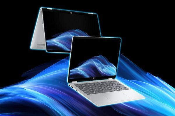 Trải nghiệm gõ phím trên OmniBook 5 Flip 14 “ăn điểm” hơn so với ASUS VivoBook Flip vốn có cảm giác phím hơi nông.