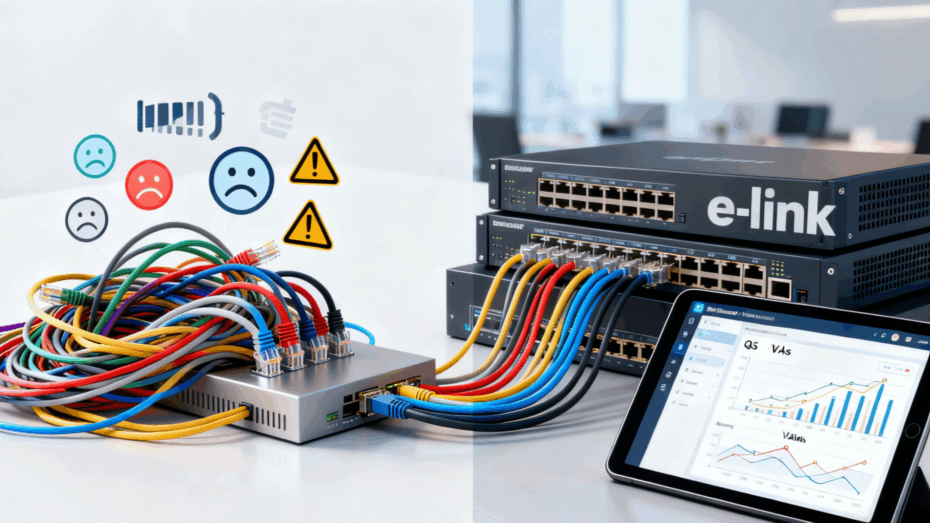 Mạng lúc nhanh lúc chậm do switch cũ hoặc thiếu băng thông