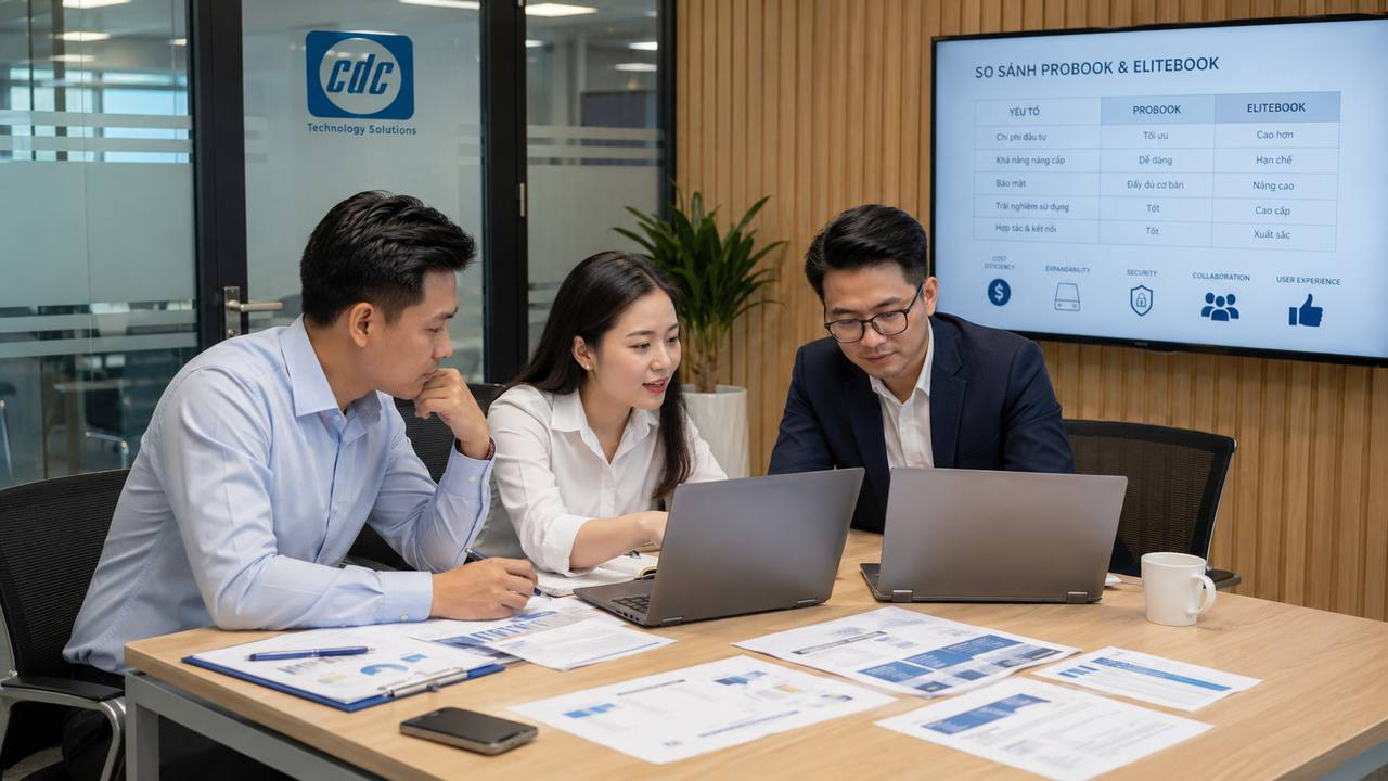 Ma trận lựa chọn Dell Pro ThinkPad ProBook và EliteBook theo nhu cầu doanh nghiệp