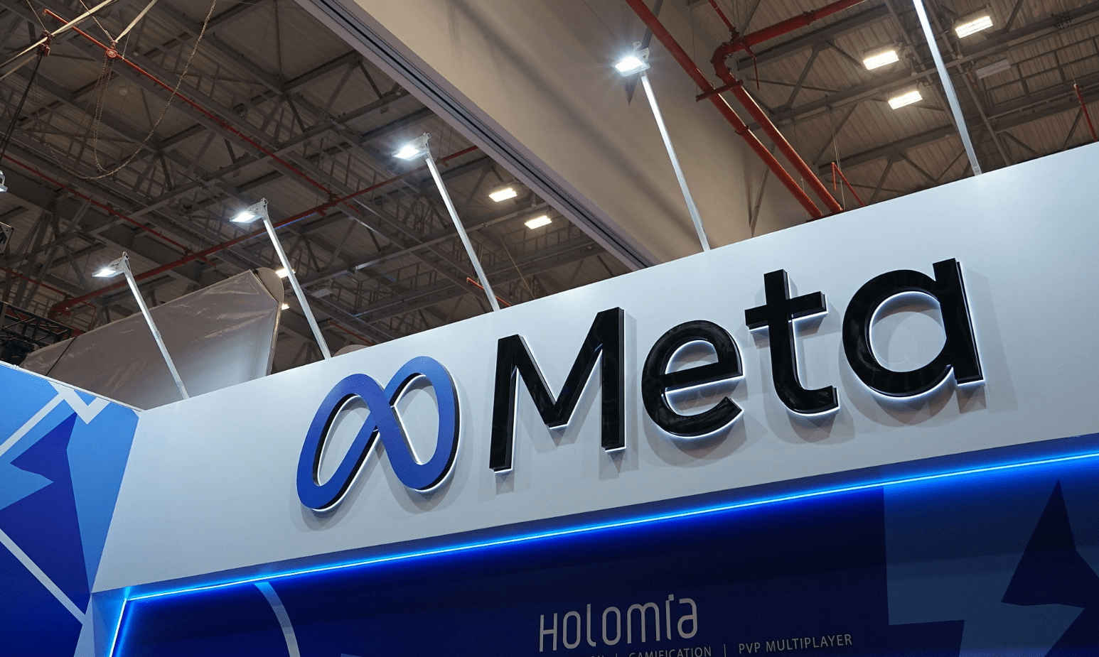 Logo Meta tại một sự kiện ở TP HCM tháng 5/2025. 