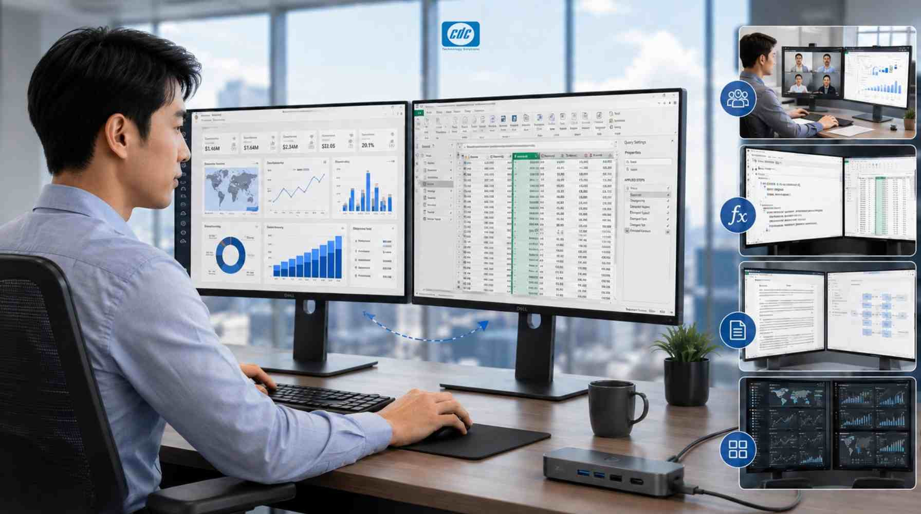 Data Analyst có nên sử dụng hai màn hình không?
