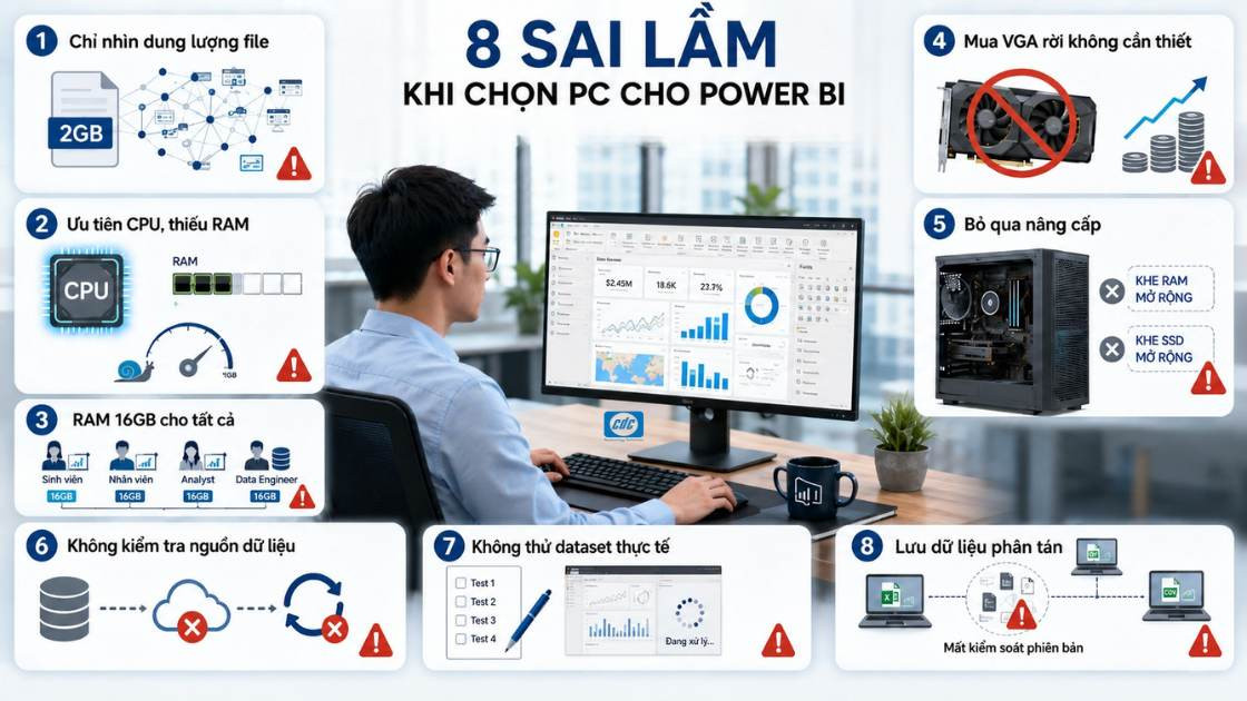 Những sai lầm khi chọn PC cho Power BI