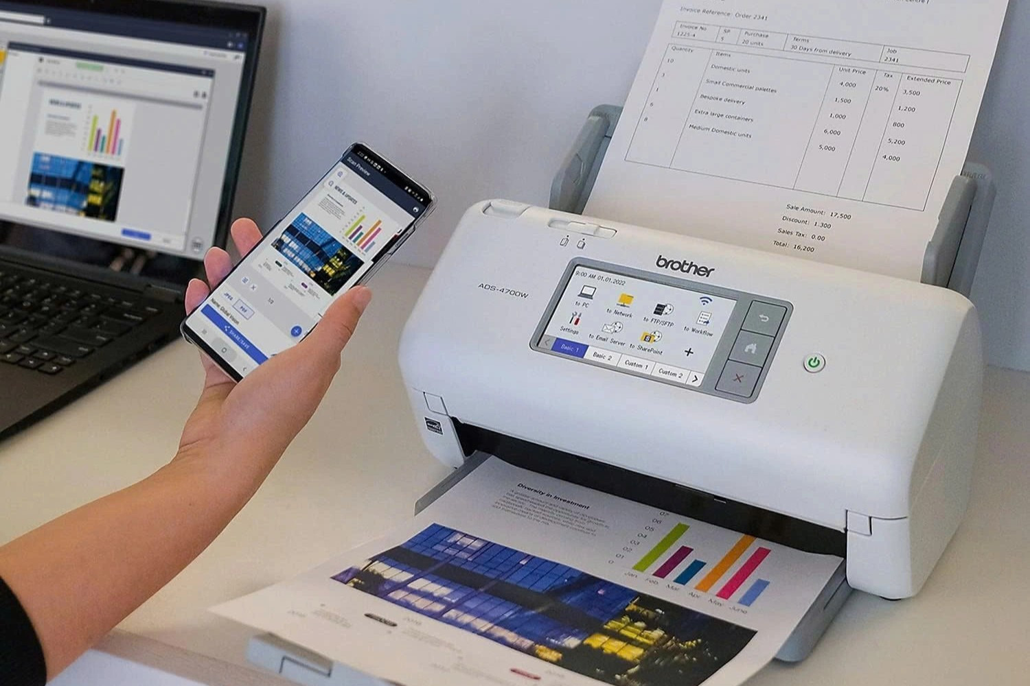 Trải nghiệm vận hành thực tế với Brother ADS-4700W