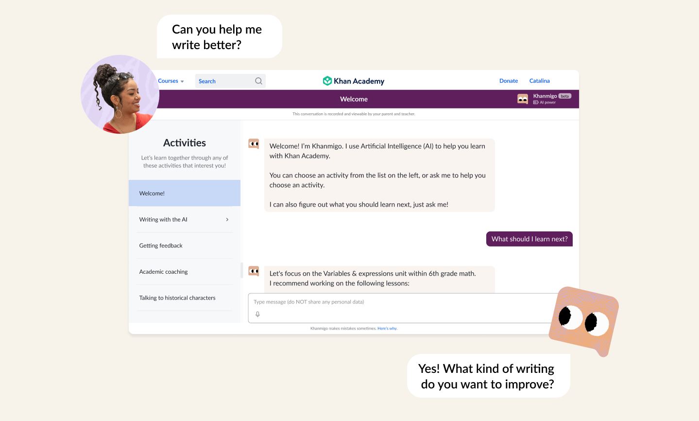 Khanmigo là một AI trợ giảng được phát triển bởi Khan Academy – nền tảng học tập miễn phí toàn cầu. 