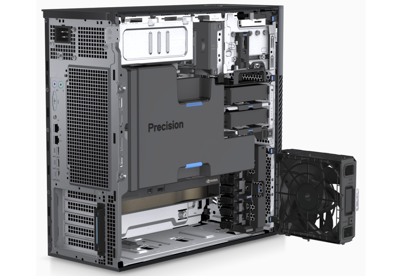 So với nhiều workstation cùng phân khúc, Precision 5860 mát hơn mức trung bình, góp phần kéo dài tuổi thọ linh kiện và giữ hiệu năng ổn định.