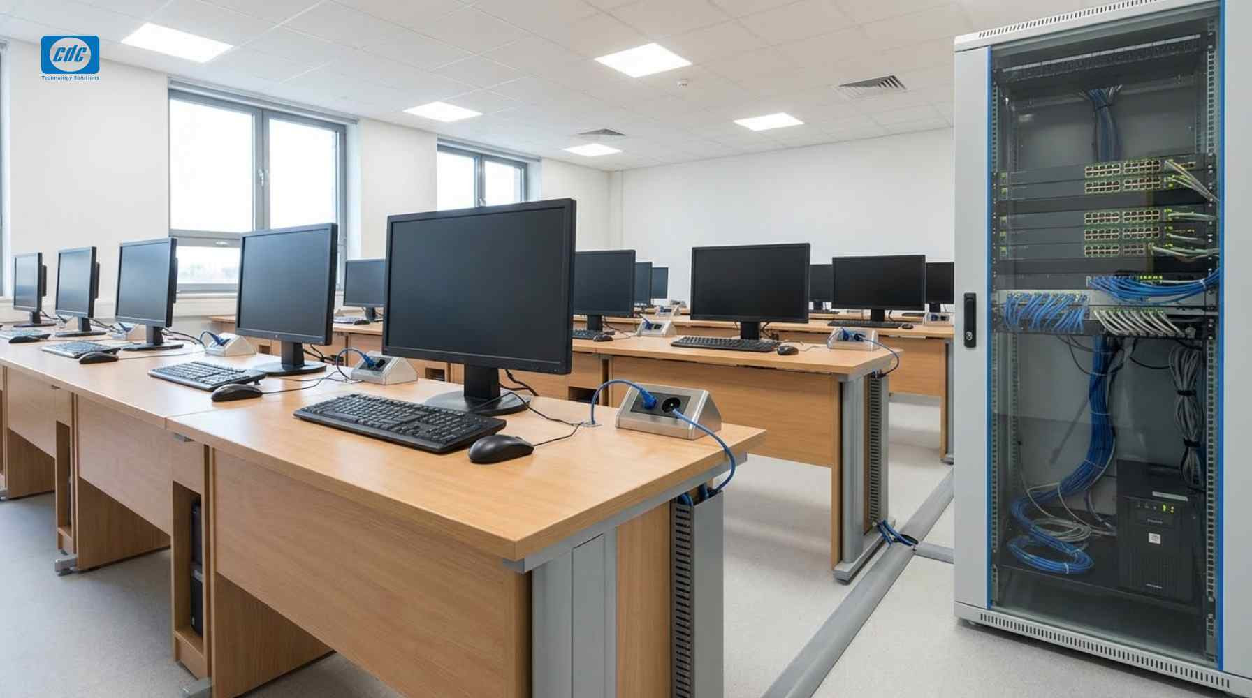 Hạ tầng mạng và điện phòng tin học