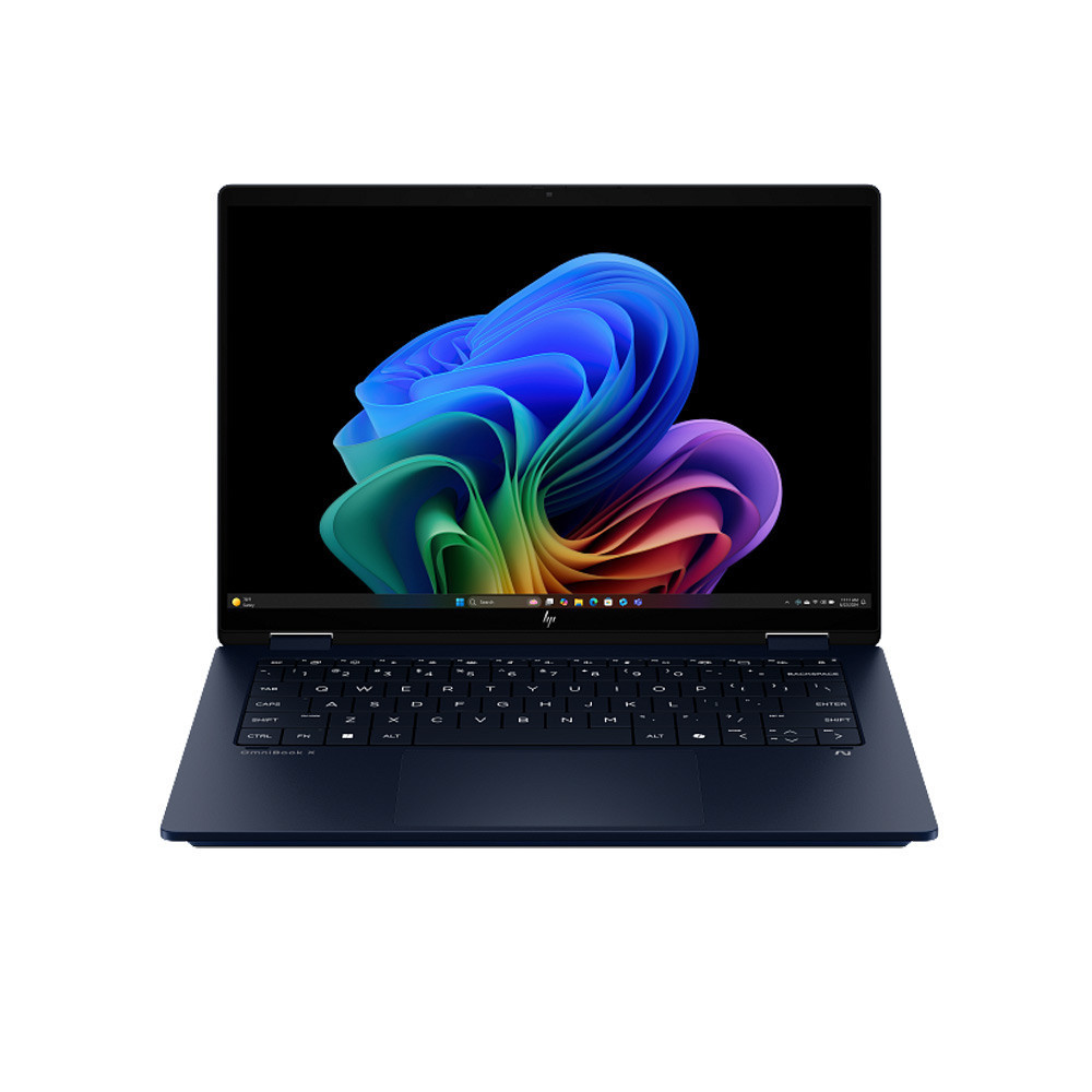 HP OmniBook X Flip 14-fm0076TU BZ7P6PA có thiết kế 14 inch gọn nhẹ, trọng lượng khoảng 1.38kg,