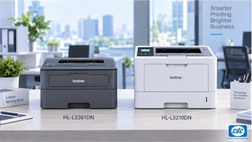 So sánh Brother HL-L2361DN và HL-L5210DN trong môi trường văn phòng