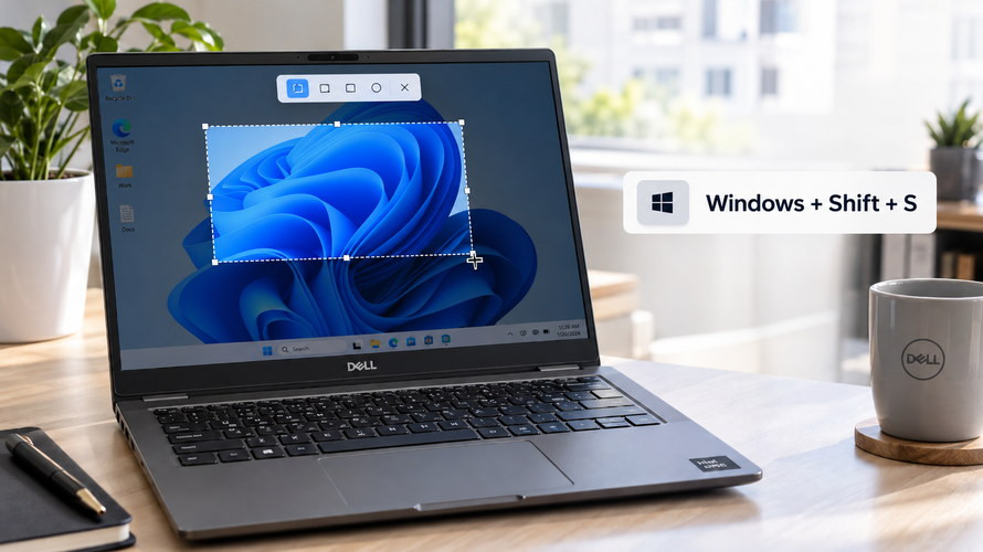 Windows Shift S chụp màn hình Laptop Dell Chụp màn hình Laptop Dell bằng Windows Shift S