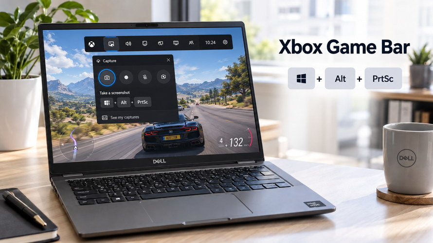 Xbox Game Bar chụp màn hình Dell Chụp màn hình Laptop Dell bằng Xbox Game Bar