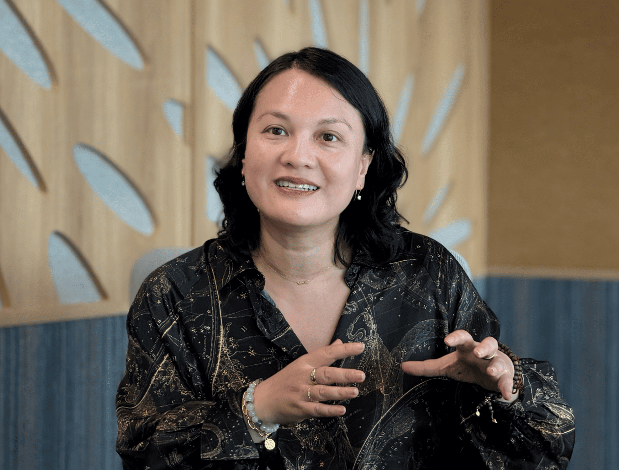 Bà Nguyễn Quỳnh Trâm, Tổng giám đốc Microsoft Việt Nam, tại văn phòng Microsoft tại Hà Nội, tháng 6/2025.