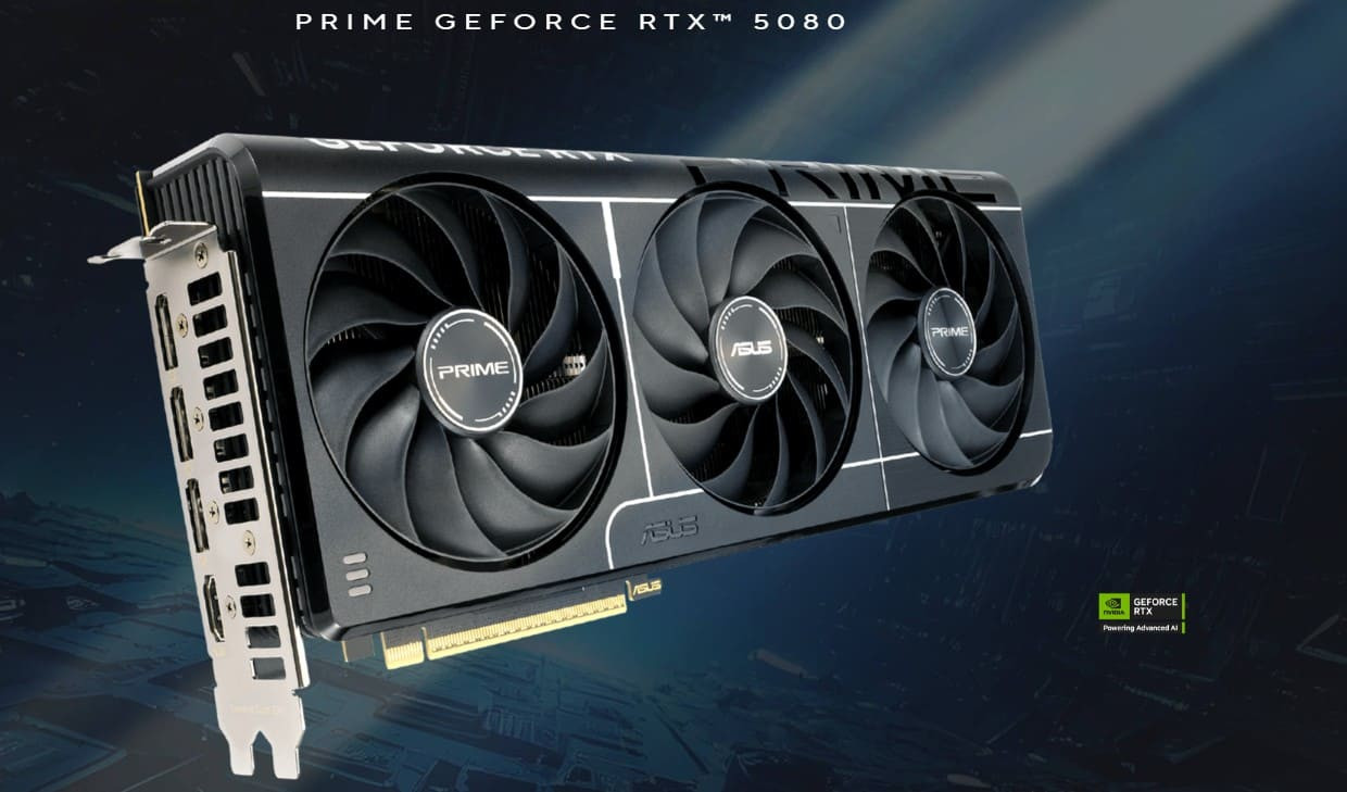 Trải nghiệm hiệu năng nền tăng Prime với Prime GeForce RTX 5080, một Card GeForce dòng SFF-Ready cho phom máy nhỏ