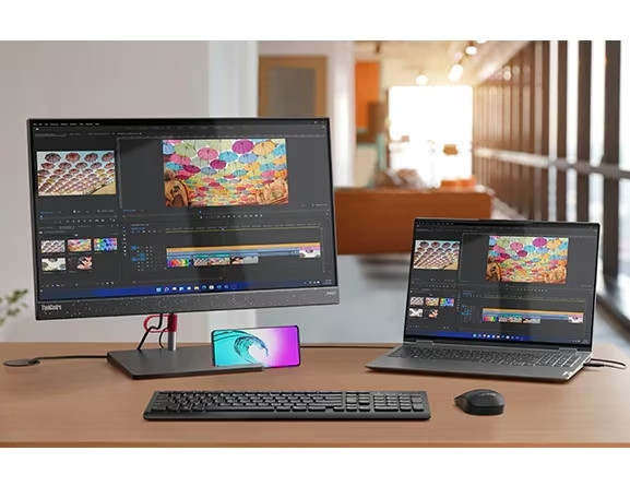 ThinkCentre neo 50a 24 Gen 5 là mẫu máy tính AIO gọn gàng, cấu hình tốt, tích hợp nhiều tính năng thông minh