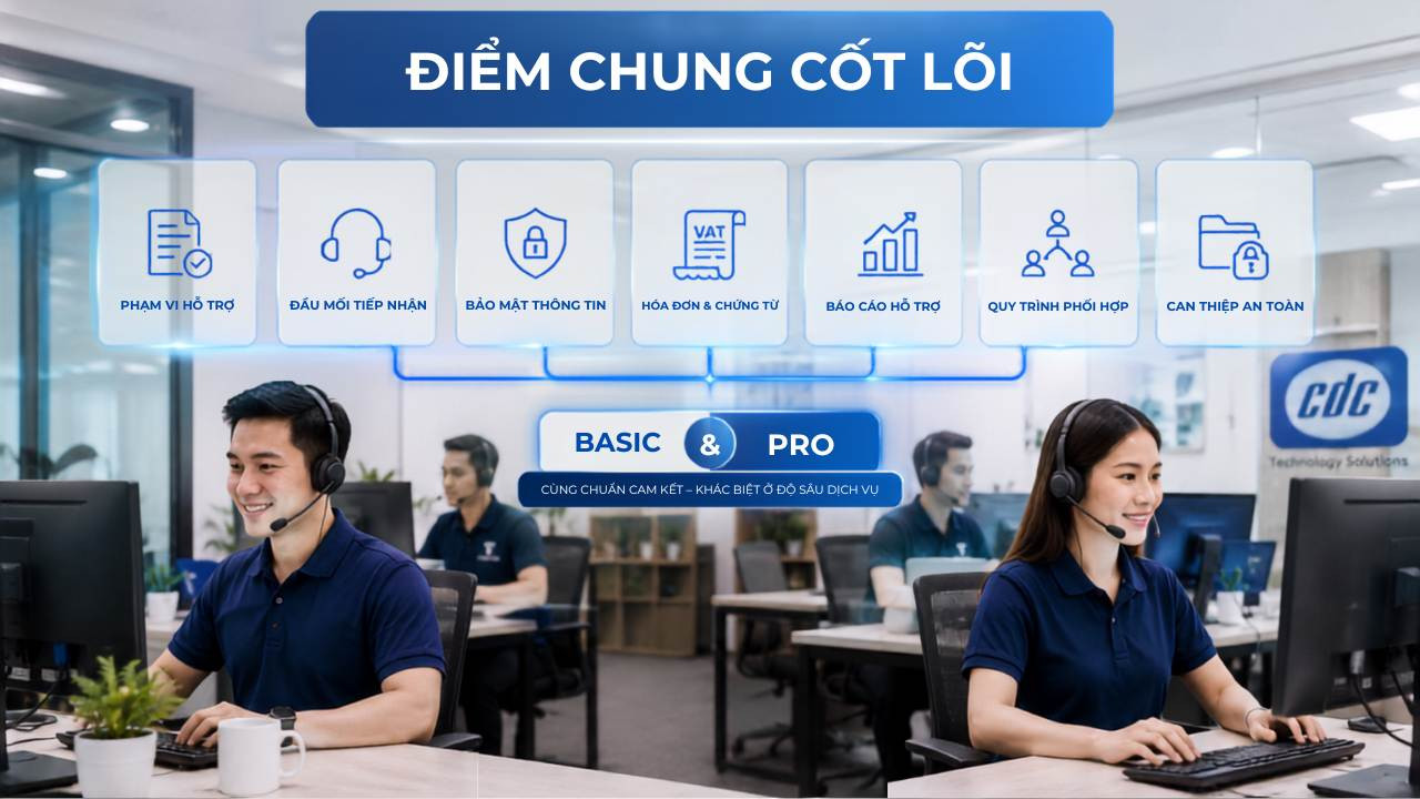 Điểm chung cốt lõi: Cam kết bất biến của CDC trên cả 2 gói dịch vụ