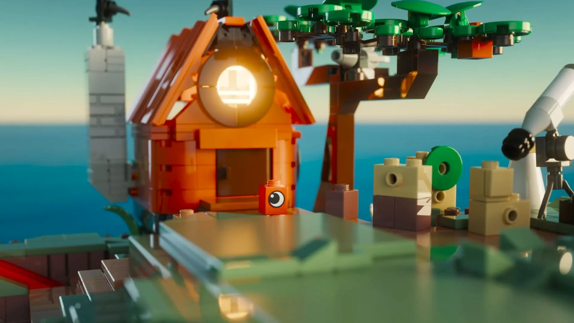 LEGO Voyagers có phong cách hình ảnh bán hiện thực và nhạc ambient / synth thư giãn