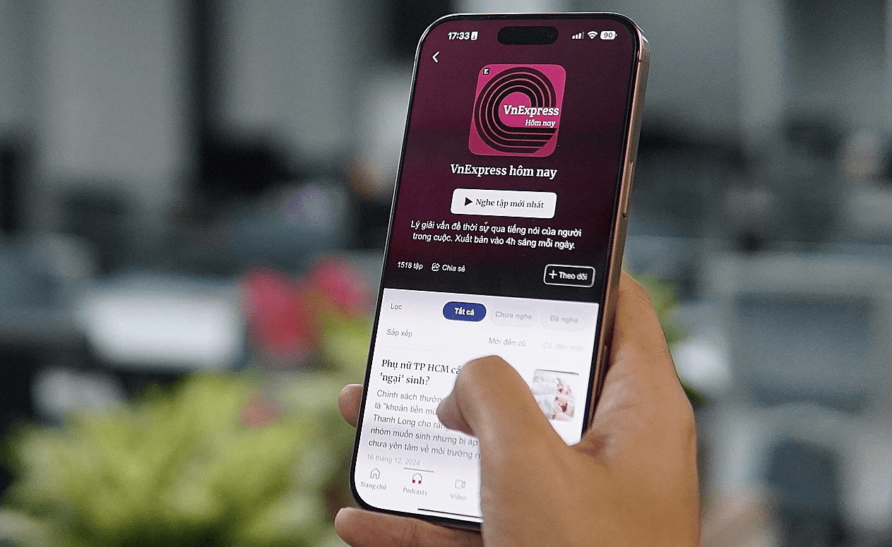 Chuyên mục Điểm tin Podcast trênVnExpressvới giọng đọc AI. 
