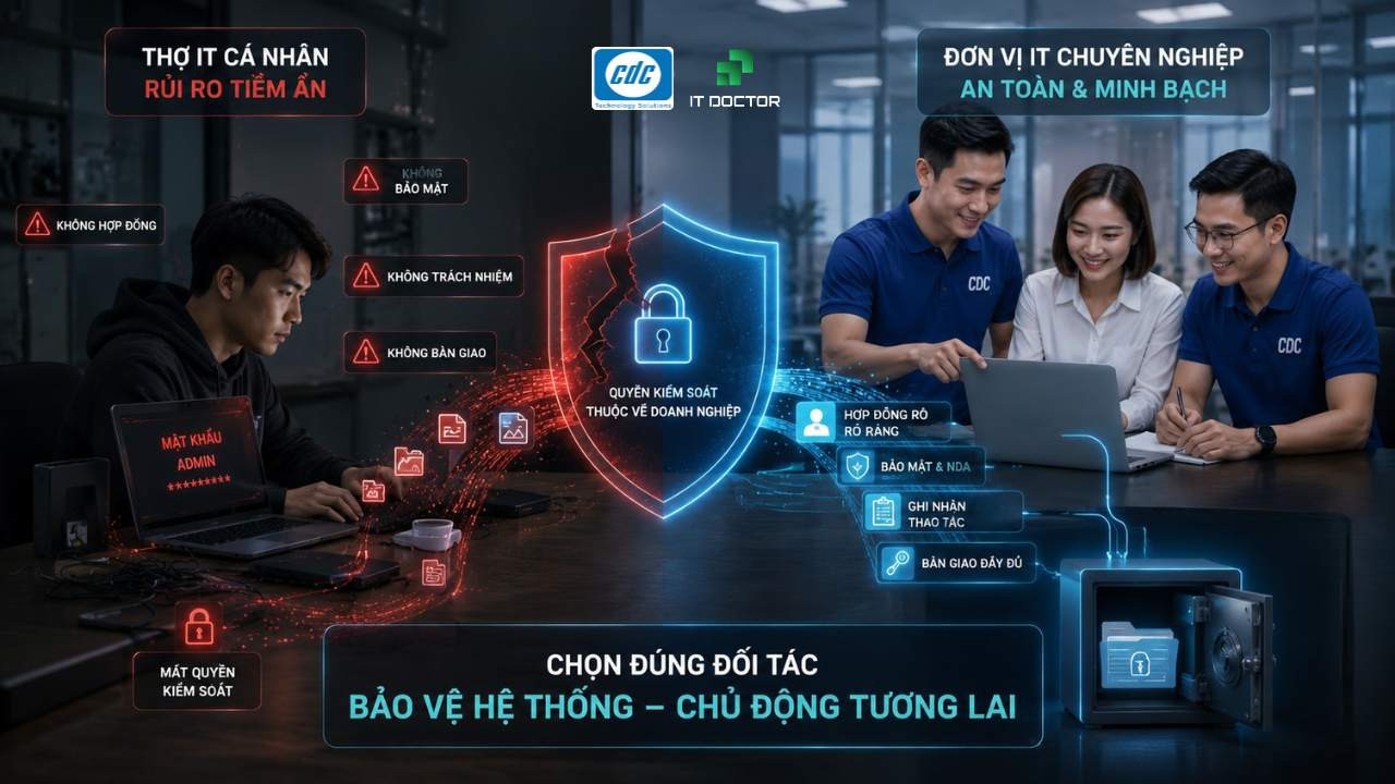 Rủi ro 4: “Nuôi ong tay áo” khi thuê thợ IT cá nhân