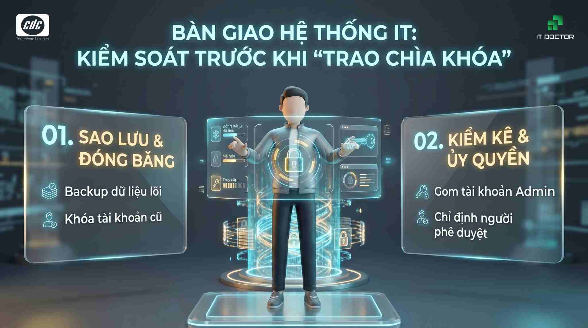 Cần chuẩn bị gì trước khi bàn giao hệ thống cho đơn vị IT thuê ngoài?