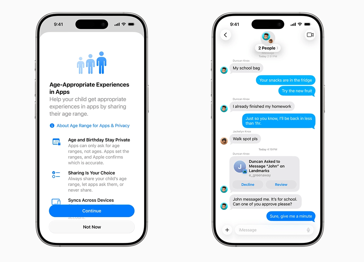 Kể từ iOS 26, nhóm người dùng từ 13 đến 17 tuổi cũng sẽ được áp dụng các giới hạn phù hợp với độ tuổi, dù họ đang sử dụng tài khoản Apple tiêu chuẩn.