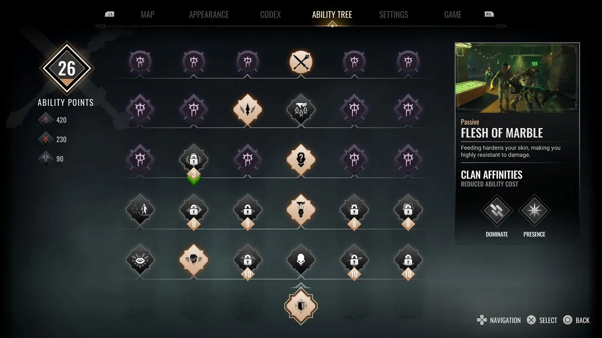 Các clan khác nhau vốn là linh hồn của thương hiệu Vampire lại hầu như không tạo ra sự khác biệt rõ rệt