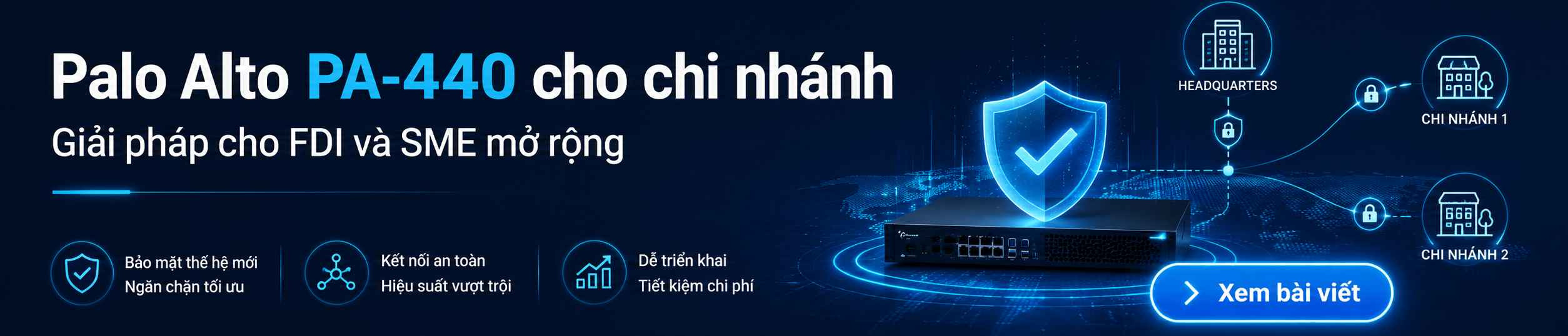 Palo Alto PA-440 – Lựa chọn cân bằng cho SME và chi nhánh vừa