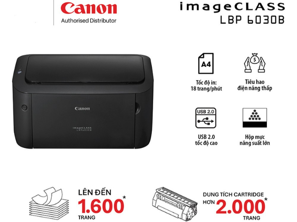 Canon LBP6030B cho ra bản in có độ sắc nét cao, văn bản rõ ràng, không lem mực