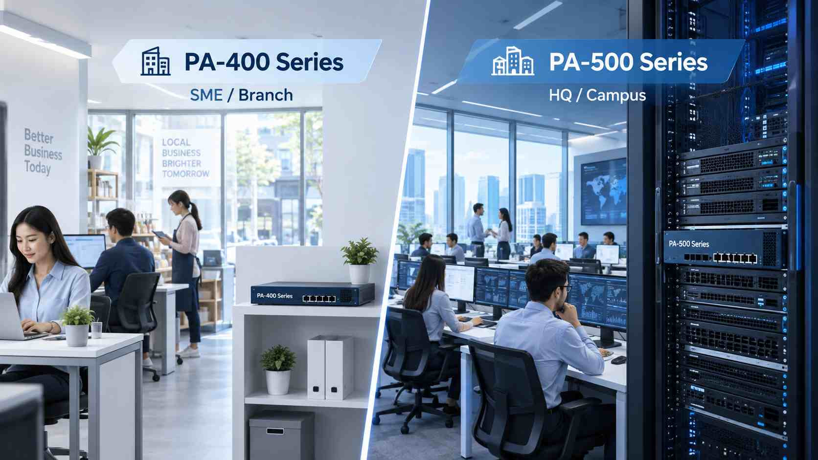 PA400 vs PA500 Series