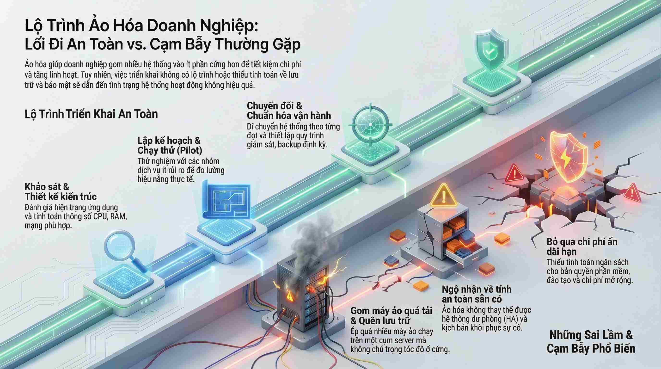 Lộ trình triển khai ảo hóa theo hướng an toàn và dễ vận hành