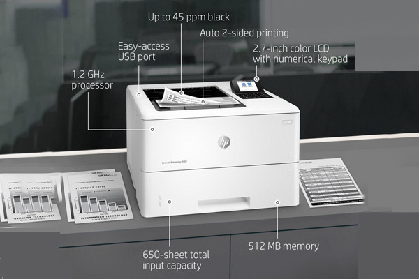 HP LaserJet Enterprise M507dn giúp tiết kiệm thời gian, tăng hiệu quả công việc