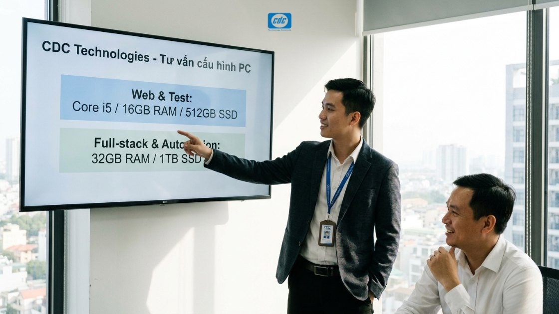 CDC Technologies hỗ trợ chọn PC theo môi trường dev như thế nào?
