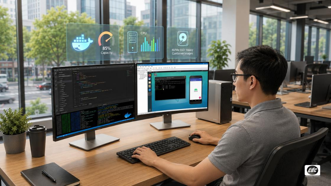 Docker, máy ảo và emulator làm thay đổi cấu hình ra sao?