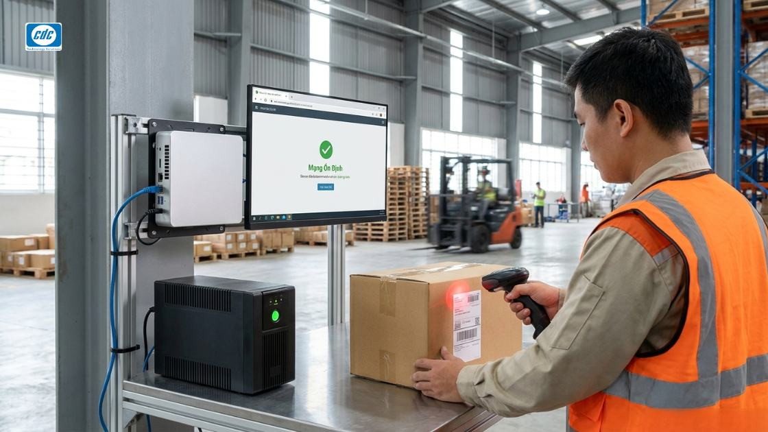 Vị trí lắp đặt PC tại kho