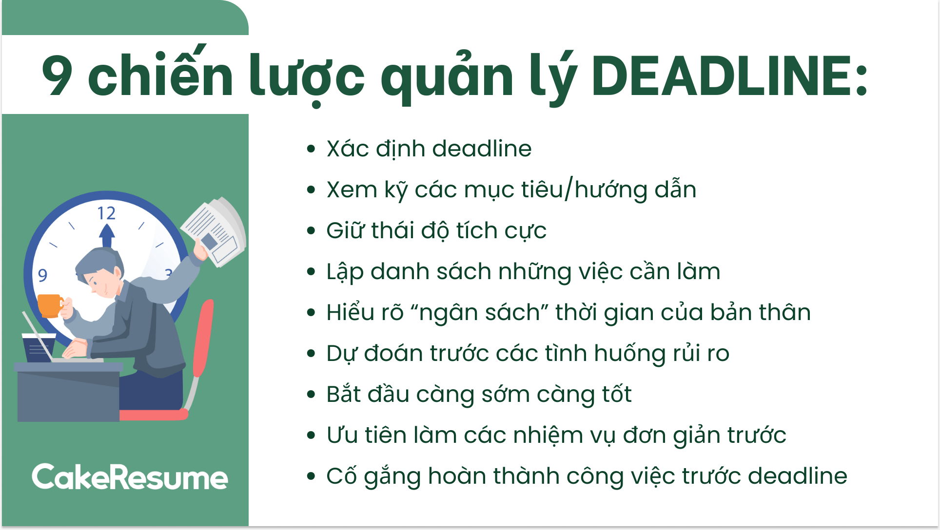 9 chiến lược quản lý deadline.